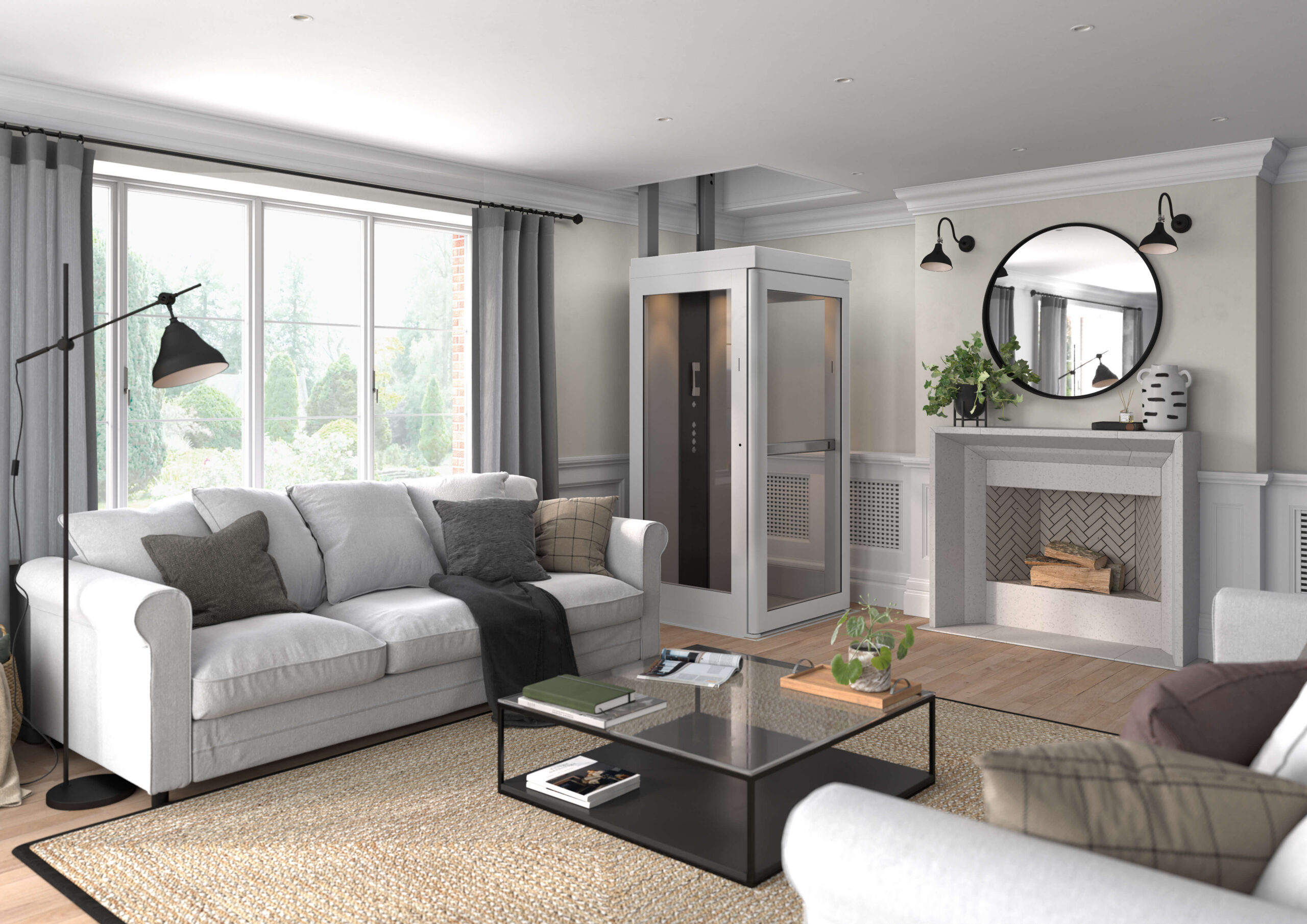 Vivo Home Lift positioned in the lounge