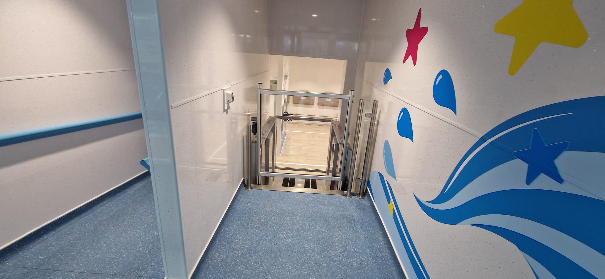 Tech Lift M4 Step lift marine graded installed at Go Swimstars swim centre